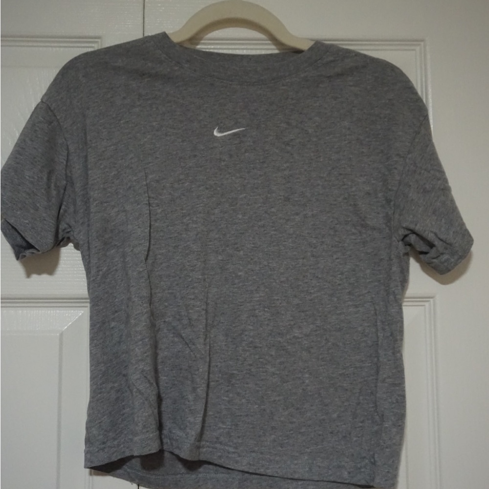 Nike Kids Heather Gray Short Sleeve Tee